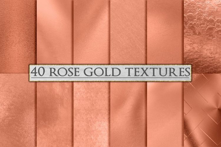 玫瑰金金箔 Rose Gold Foil Backgroun