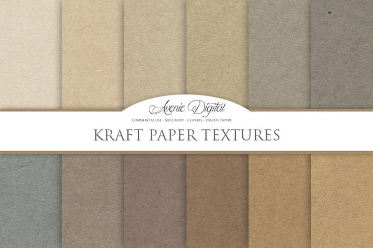 卡夫纸背景纹理素材 Kraft paper texture