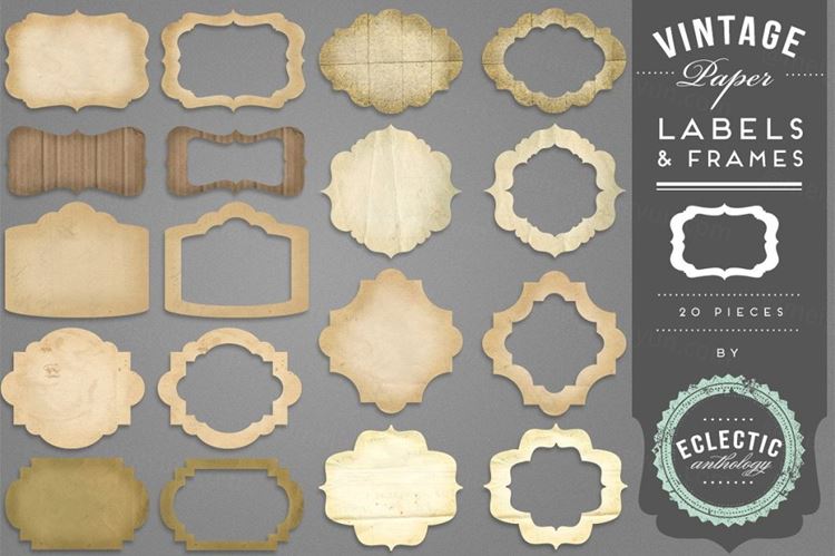 Vintage Paper Labels-amp; Frames