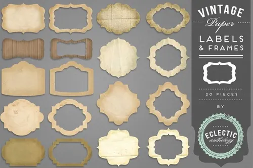 Vintage Paper Labels-amp; Frames