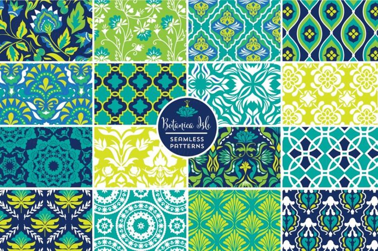 植物园岛现代花卉图案 Botanica Isle Moder