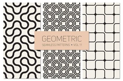几何无缝背景纹理素材 Geometric Seamless