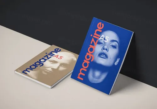 时尚杂志样机 Compact Psd Magazine Mockup