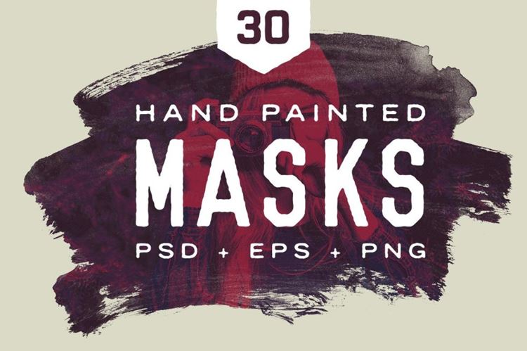 绘画遮罩效果的图层样式 Painted Masks