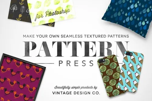 可爱的图案无缝背景纹理 PatternPress  Patt