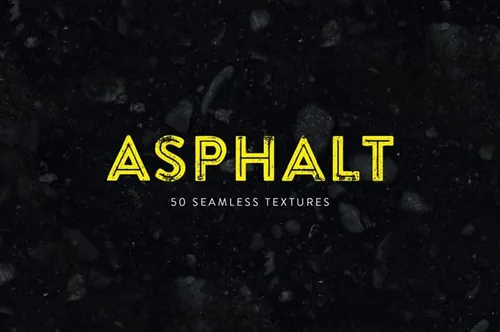 华丽的黑色沥青效果背景纹理素材 Asphalt  Seaml