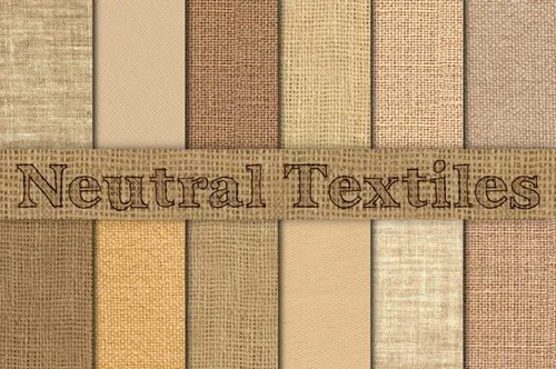 粗麻布背景纹理素材 Neutral Burlap , Linen  Canvas