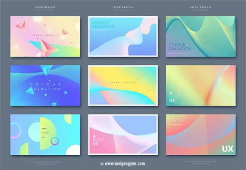 时尚抽象海报设计元素Fashion Abstract Poster