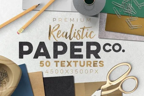 50种不同的纸张背景纹理 50 Paper Textures