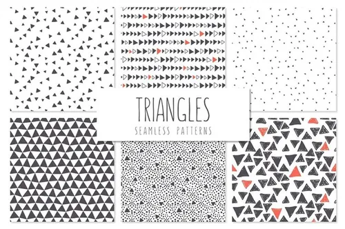 小三角形元素的背景纹理素材 Triangles. Seaml
