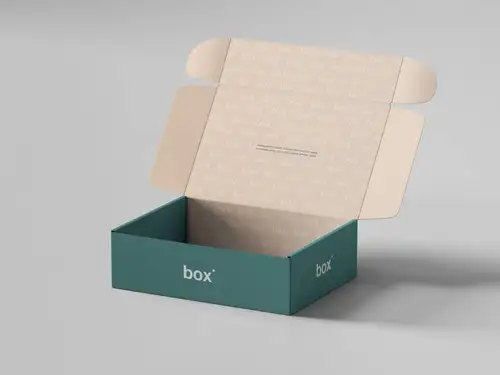 硬盒纸箱包装外观设计样机 pinch-lock-box-mockup 样机模版