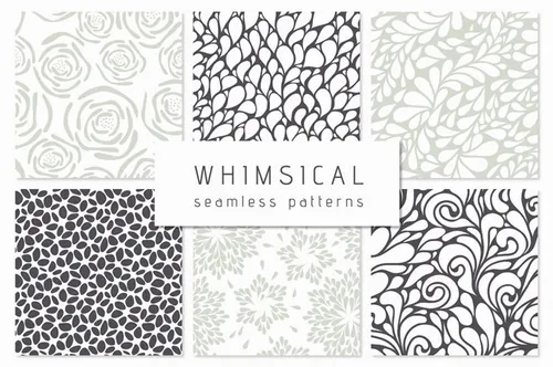 抽象的背景纹理图案 Whimsical Seamless