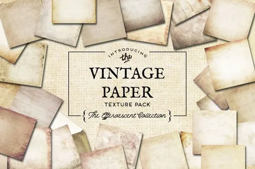 经典复古的纸张背景纹理素材 Vintage Paper