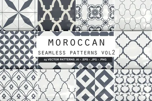 摩洛哥风格的背景纹理素材 Moroccan Style