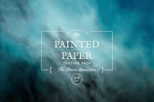 暴风雨效果的纸张背景纹理素材 Painted Paper