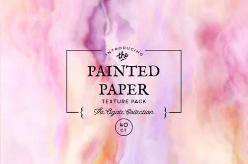 手绘水彩纸张素材 Painted Paper Texture