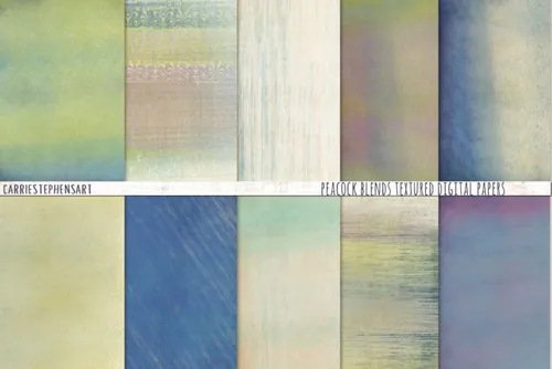 孔雀渐变纹理素材 Peacock Ombre Gradien