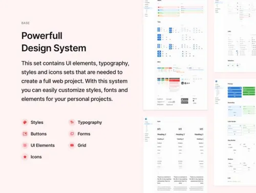 基于设计系统的Web UI / UX套件 ZZH / 2020.10.