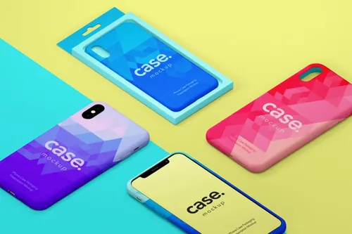 一套psd iPhone X系列保护套样机 Psd Iphone X Case Mockup