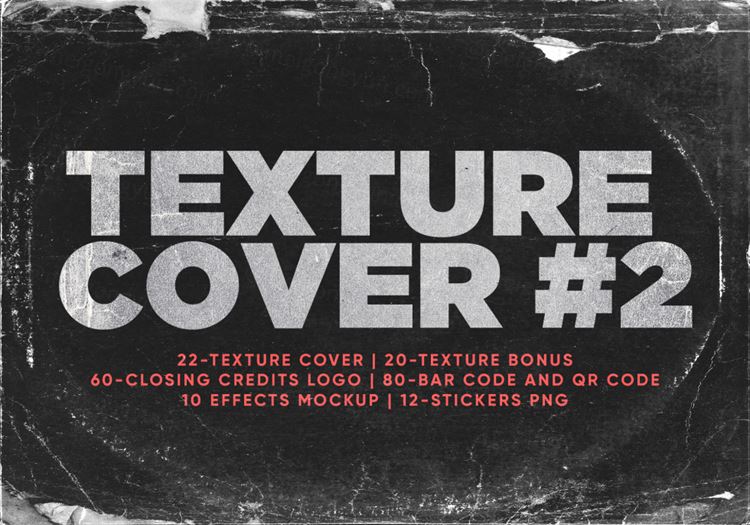 复古做旧仿旧CD封面设计条形码二维码贴纸标签素材合辑  Te