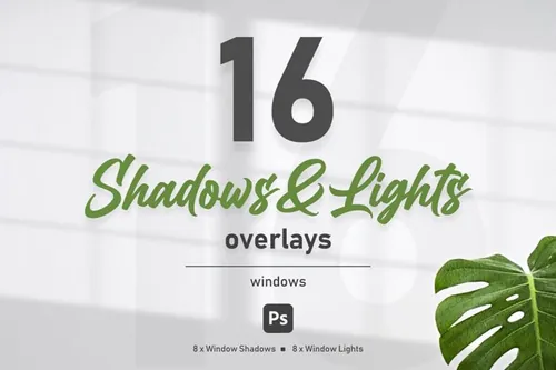 窗户阴影叠层素材 Windows Shadow Overla
