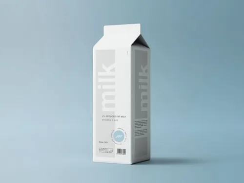 装果汁/牛奶包装盒设计效果图样机 Drink Carton Mockup