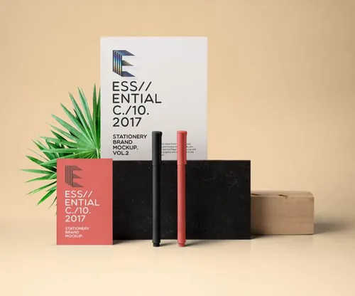 基本文具Psd样机 Essential Stationery Psd Mockup Vol2