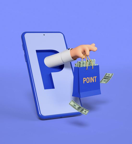 3D卡通可爱的年终结算收款期场景海报模板素材