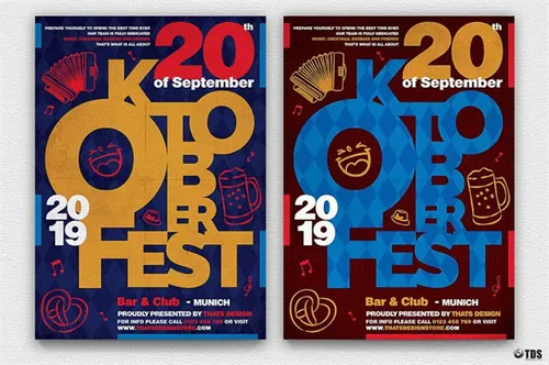 啤酒文化啤酒节传单PSD模板v8 Oktoberfest Flyer PSD V8