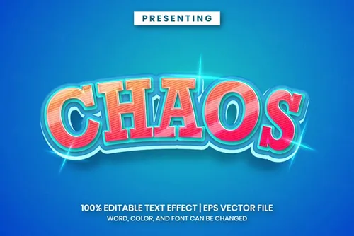 好莱坞电影级三维立体特效字体文本特效可编辑EPS矢量模板素材3d text style effect