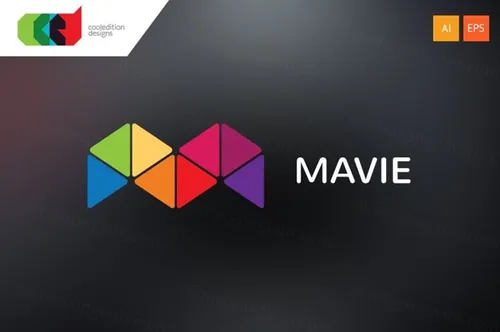 有趣的多彩LOGO模板 Mavie – Logo Template