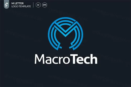 科技LOGO模板 Macro Tech Logo