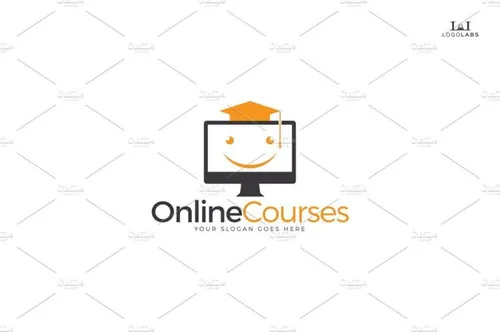 在线培训相关的LOGO模板 Online Courses Logo