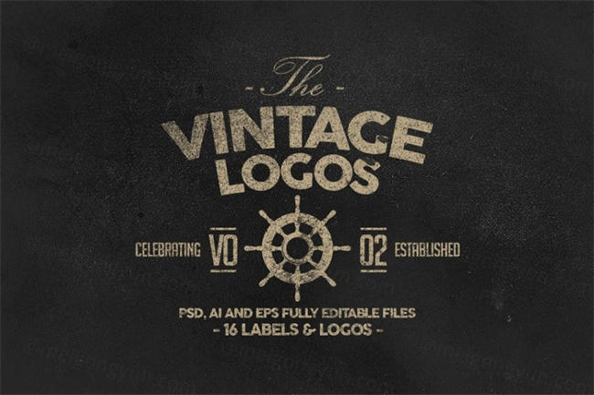 传统的LOGO标签模板 Retro Badges Labels Logos