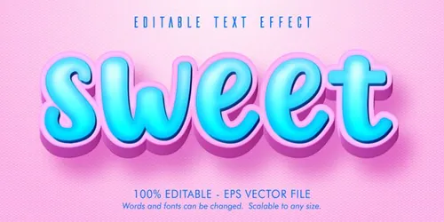 好莱坞电影级三维立体特效字体文本特效可编辑EPS矢量模板素材3d text style effect