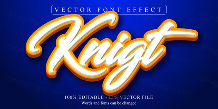 好莱坞电影级三维立体特效字体文本特效可编辑EPS矢量模板素材3d text style effect