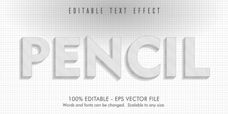 好莱坞电影级三维立体特效字体文本特效可编辑EPS矢量模板素材3d text style effect