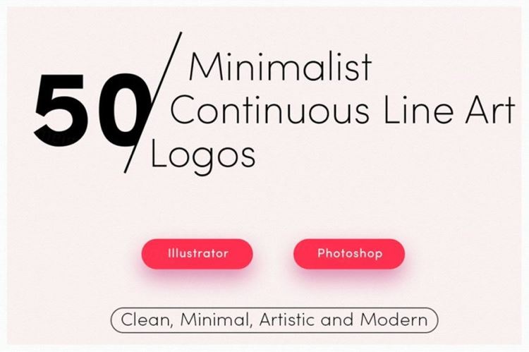 50款优雅的线条 Premade Art Logo Bundle Pack