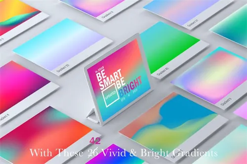 15款时尚鲜明的渐变素材Vivid  Bright