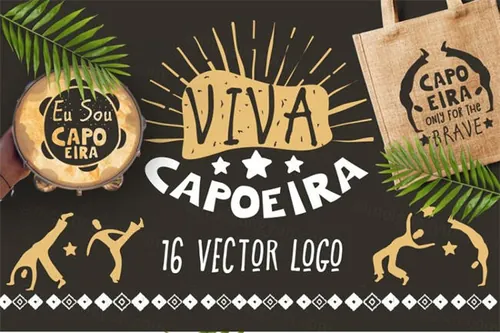 卡波耶拉巴西武术矢量Capoeira Brazilian