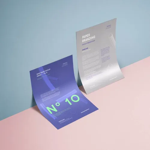 A4纸单页宣传单设计展示样机模板 Psd A4 Paper Mock-Up Vol10