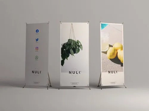 高质量X展架横幅设计贴图展示样机PSD模板 7 X-Stan