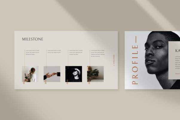 极简主义时尚个性PPT模板下载（PPTX）