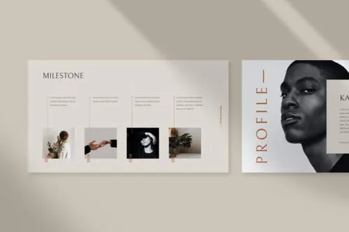 极简主义时尚个性PPT模板下载（PPTX）