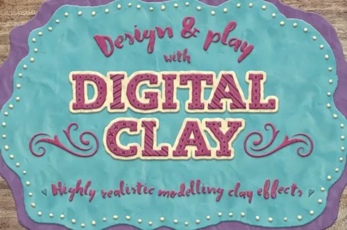 粘土效果的图层样式 Digital Clay Layer S