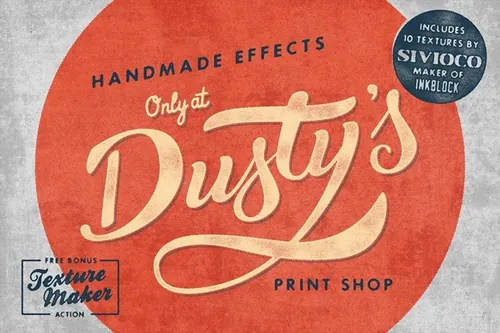 灰尘效果的印刷店背景纹理素材 Dusty’s Print