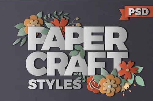 纸张效果的PS图层样式 PaperCraft Photosh