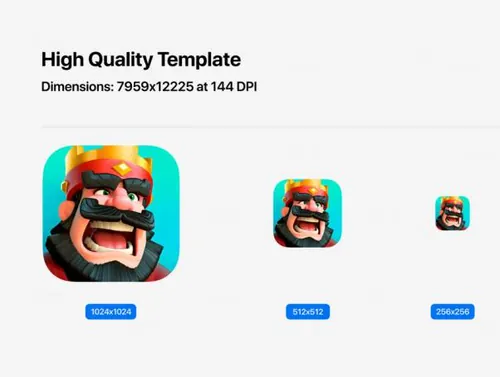 iOS模板图标模型iOS Template Icon Mockup