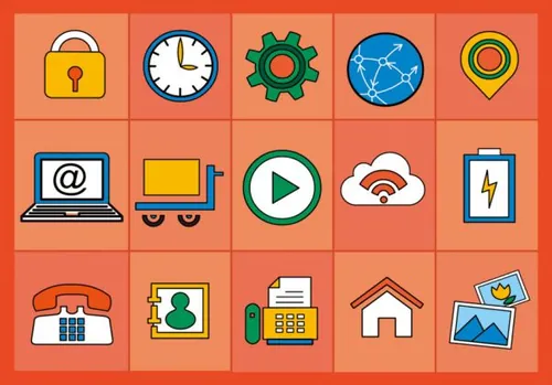 矢量平面图标元素Flat Various Icons Vectors