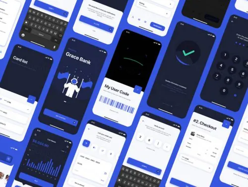 银行/金融/加密钱包App应用UI设计套件